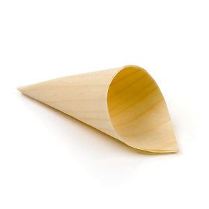 2 oz Compostable Bamboo Food Cones — Single-Material Bagasse Fiber - image 1