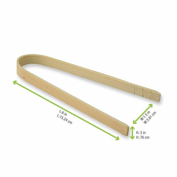 Compostable Bamboo Serving Utensils — Hot Food Safe to 220°F - image 1