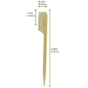 Compostable Bamboo Skewers, Hot Food Safe to 220°F - image 1