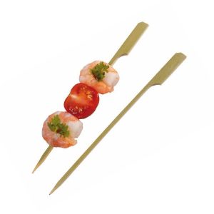 Compostable Bamboo Skewers — Hot Food Safe to 220°F - image 1