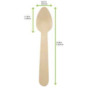 Compostable Tasting Spoons, Hot Food Safe to 220°F - image 1