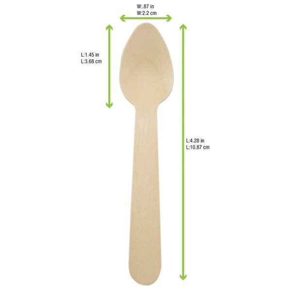Compostable Tasting Spoons, Hot Food Safe to 220°F - image 1