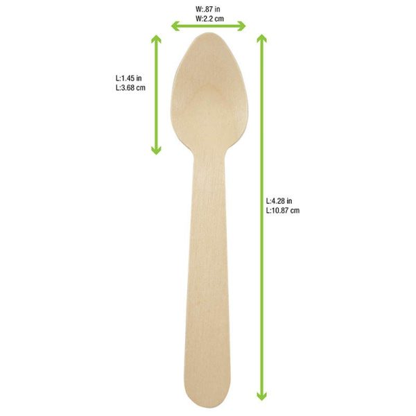 Compostable Tasting Spoons — Hot Food Safe to 220°F - image 1