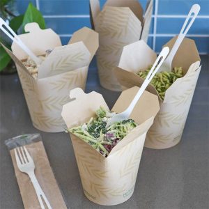 PLA-Lined 32 oz Compostable Food Containers for Foodservice & Catering - image 1