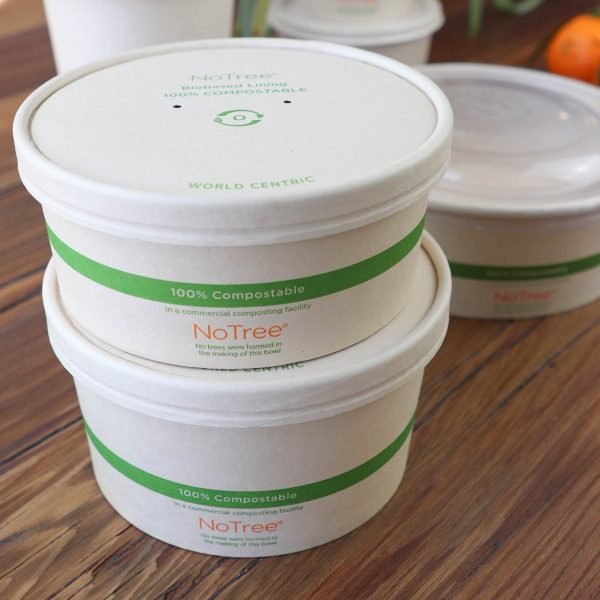 32 oz Compostable Food Containers | Hot Food Safe to 220°F | PLA-Lined for Liquids - image 3