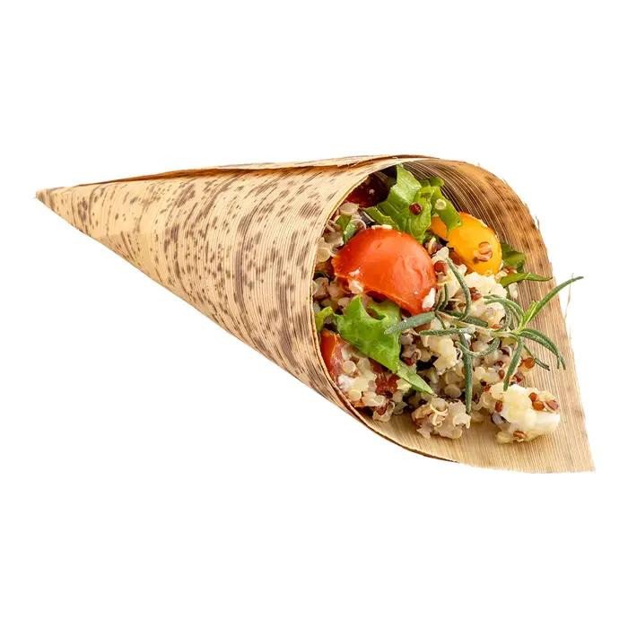 Sustainable 4 oz Bamboo Food Cones — Bamboo for Hors d'Oeuvres, Tasting Menus & Catering - image 3