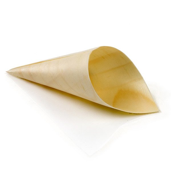 Sustainable 4 oz Bamboo Food Cones — Bagasse Fiber for Hors d'Oeuvres, Tasting Menus & Catering - image 1