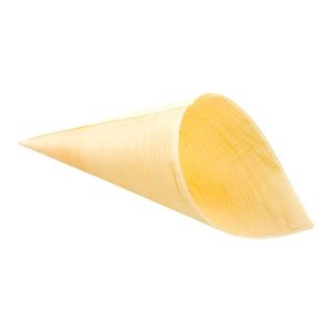 6 oz compostable food container, PFAS-free, single product shot