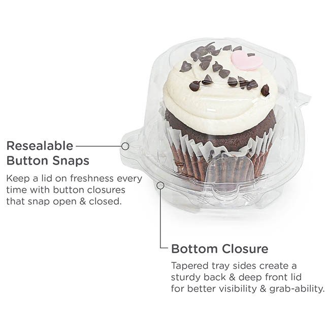 Compostable food container alternate top-down view