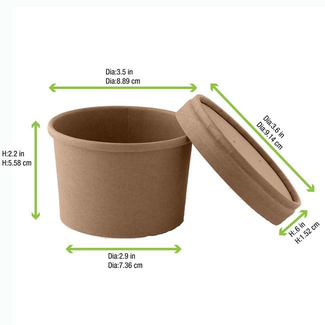 Hot Food to 220°F 8 oz Compostable Food Containers for Foodservice & Catering - image 5