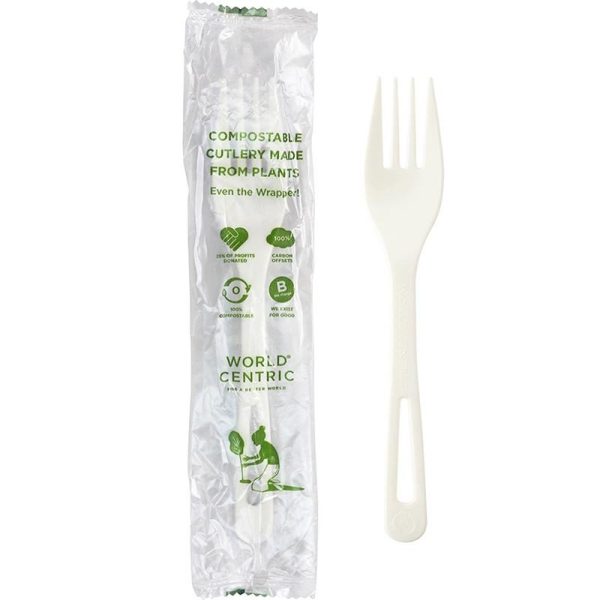 Compostable Forks, Hot Food Safe to 200°F - image 1