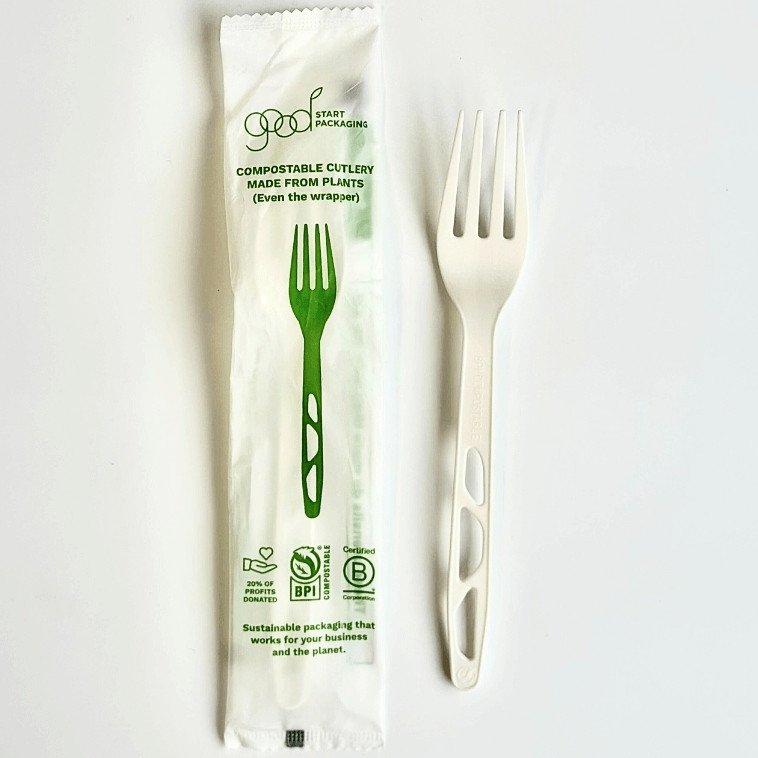 PLA Bioplastic Compostable Forks for Catering, Takeout & Foodservice - image 2