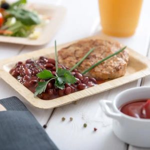 Bamboo Compostable Plates for Catering, Events & Banquet Service - image 1