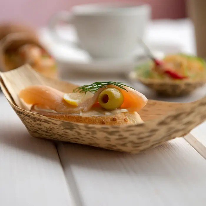 Hot Food to 220°F Compostable Bamboo Food Cones for Hors d'Oeuvres, Tasting Menus & Catering - image 2