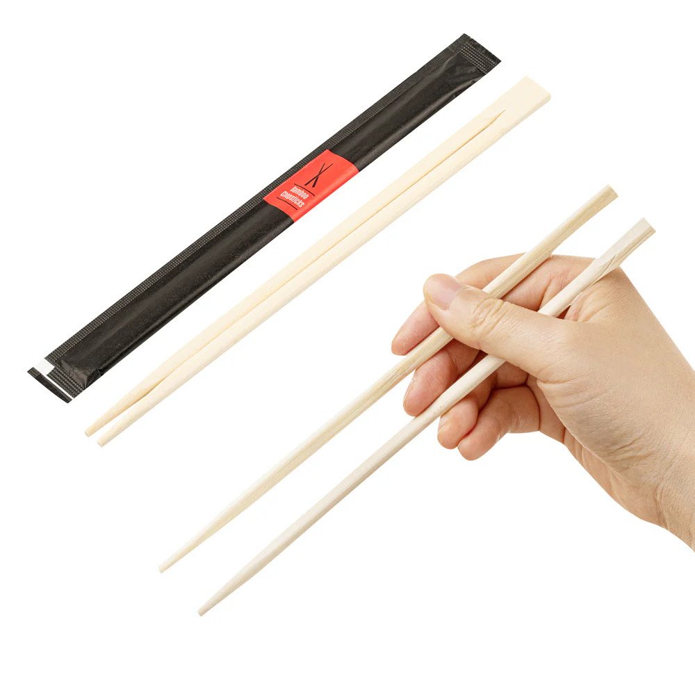 Compostable Bamboo Chopsticks | Hot Food Safe to 220°F - image 3