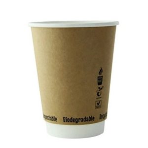 PLA-Lined 12 oz Compostable Hot Cups, Hot Food Safe to 220°F - image 1