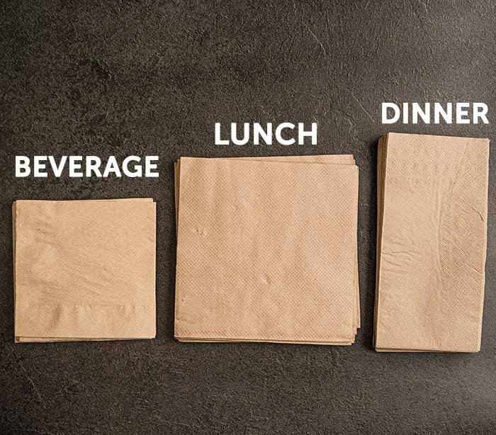 Hot Food to 220°F Compostable Napkins for Catering, Events & Quick-Service