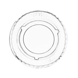 1 oz compostable pla lid, PFAS-free, single product shot