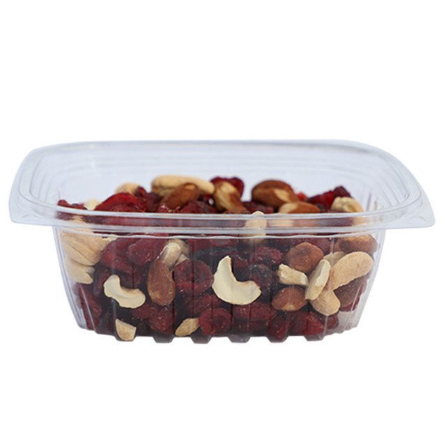 12 oz compostable pla lid in foodservice setting