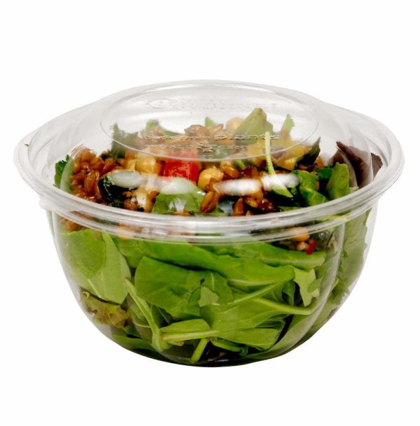 16 oz PLA Bioplastic PLA Lids for Takeout & Delivery - image 1
