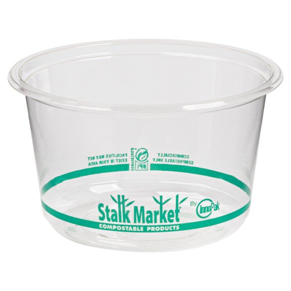 16 oz Compostable PLA Lids | Microwave & Freezer Ready | Hot Food Safe to 120°F - image 1