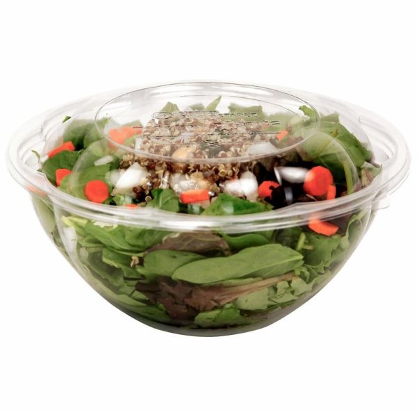 24 oz Compostable PLA Lids for Takeout & Delivery - image 1