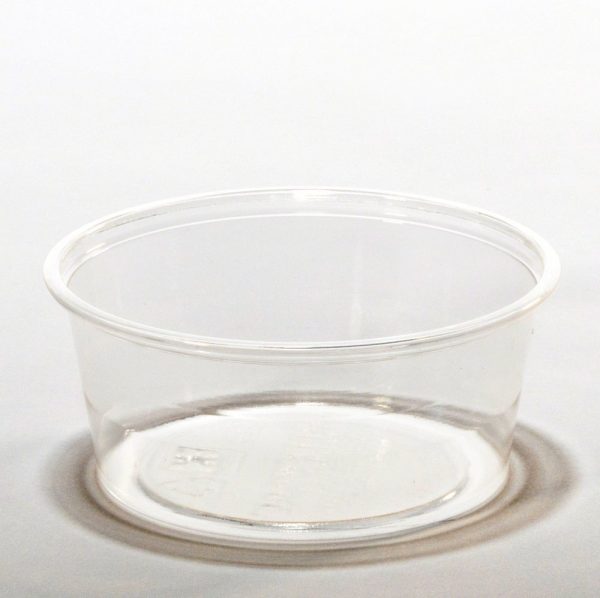 3.25 oz compostable pla lid, PFAS-free, single product shot