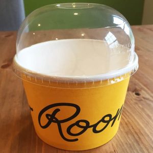 Hot Food to 180°F 32 oz Compostable PLA Lids for Takeout & Delivery - image 1