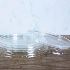 32 oz PLA Bioplastic PLA Lids for Takeout & Delivery - image 1