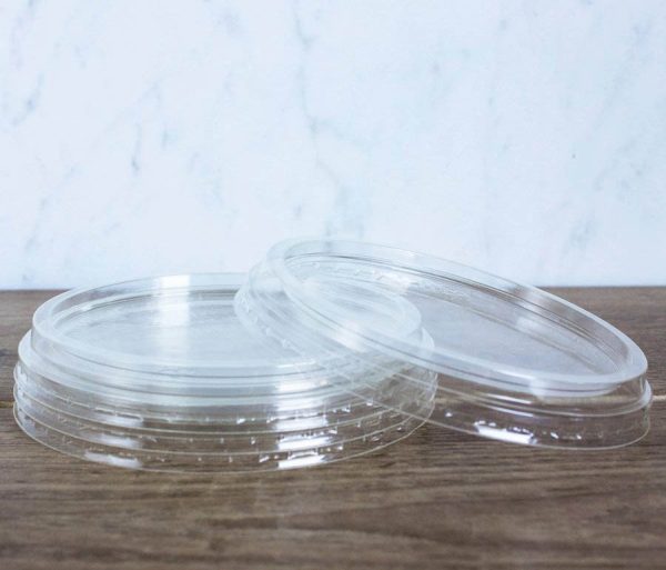 32 oz PLA Bioplastic PLA Lids for Takeout & Delivery - image 1