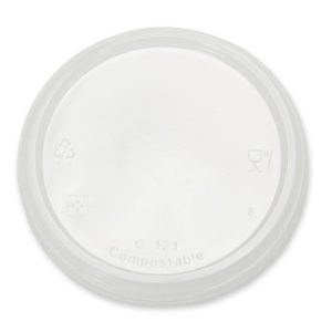 32 oz PLA Bioplastic PLA Lids for Takeout & Delivery - image 1