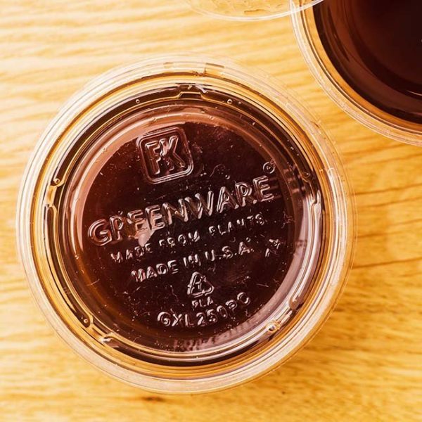 Hot Food to 105°F 4 oz Compostable Coffee Cup Lids for Takeout & Delivery - image 1