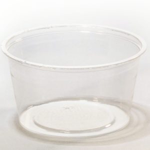 4 oz compostable pla lid, PFAS-free, single product shot