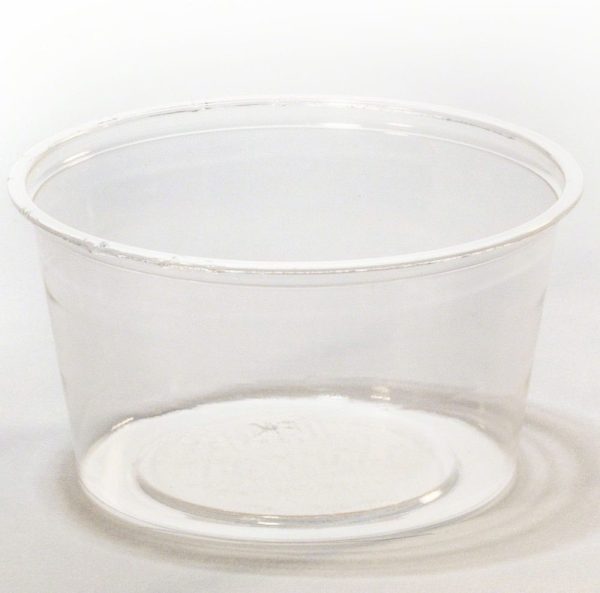 4 oz compostable pla lid, PFAS-free, single product shot