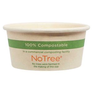 PLA-Lined 2 oz Compostable PLA Lids for Takeout & Delivery