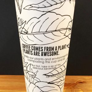 PLA-Lined 20 oz Compostable Hot Cups, Hot Food Safe to 200°F