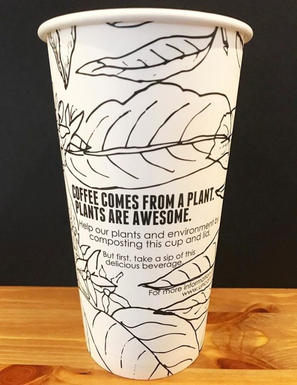 PLA-Lined 20 oz Compostable Hot Cups, Hot Food Safe to 200°F
