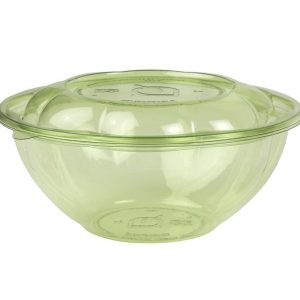 24 oz compostable salad bowl, PFAS-free, single product shot
