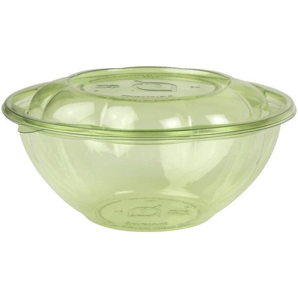 24 oz compostable salad bowl, PFAS-free, single product shot