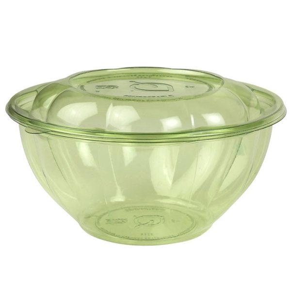 32 oz compostable salad bowl, PFAS-free, single product shot