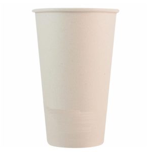 Pla-lined 16 oz compostable hot cup, PFAS-free, single product shot