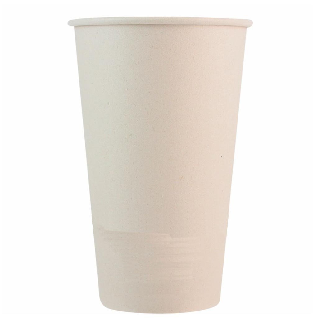 Pla-lined 16 oz compostable hot cup, PFAS-free, single product shot