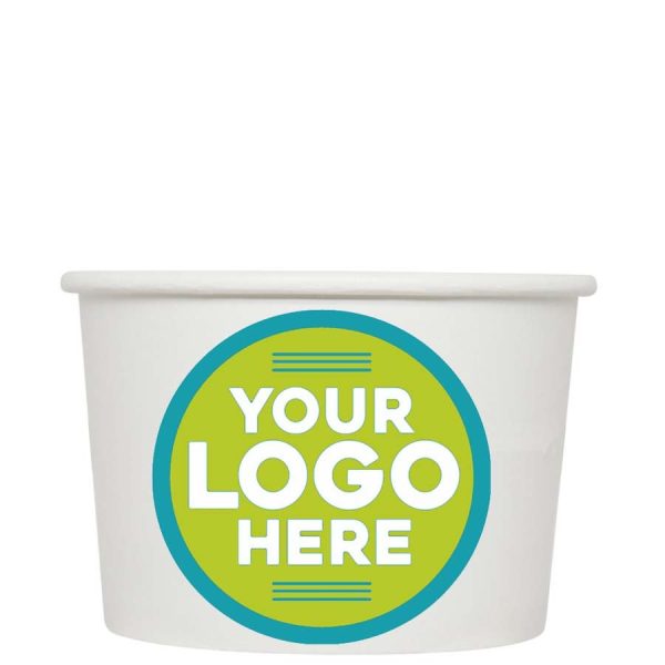 Sustainable 8 oz PLA Lids — Kraft Paper for Takeout & Delivery