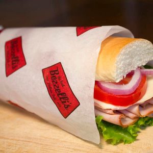 Compostable compostable plate with food serving example